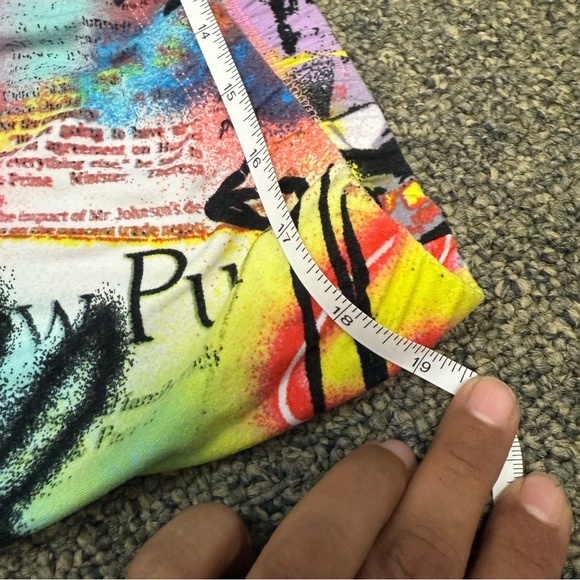 Vibrant Multicolor Graffiti Grunge Maxi Skirt - Picture 5 of 6